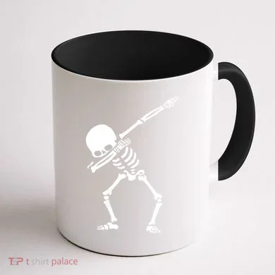 Dabbing Skeleton Coffee Mug back