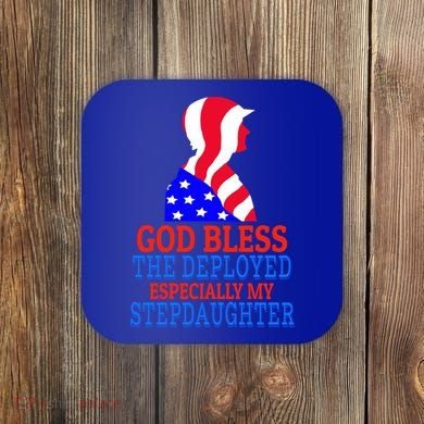 Deployed Stepdaughter Design For Stepdad Or Stepmom Gift Coaster