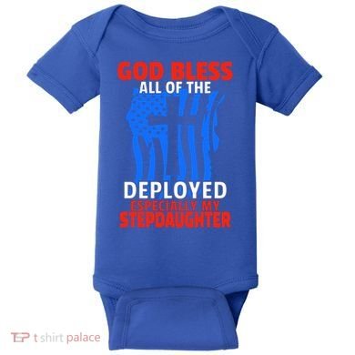 Deployed Stepdaughter Design For Stepmom Or Stepdad Gift Baby Bodysuit