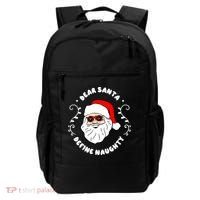 Dear Santa Define Naughty Funny St Nick Claus Christmas Backpack thumb 0