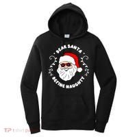 Dear Santa Define Naughty Funny St Nick Claus Christmas Women's Hoodie thumb 0