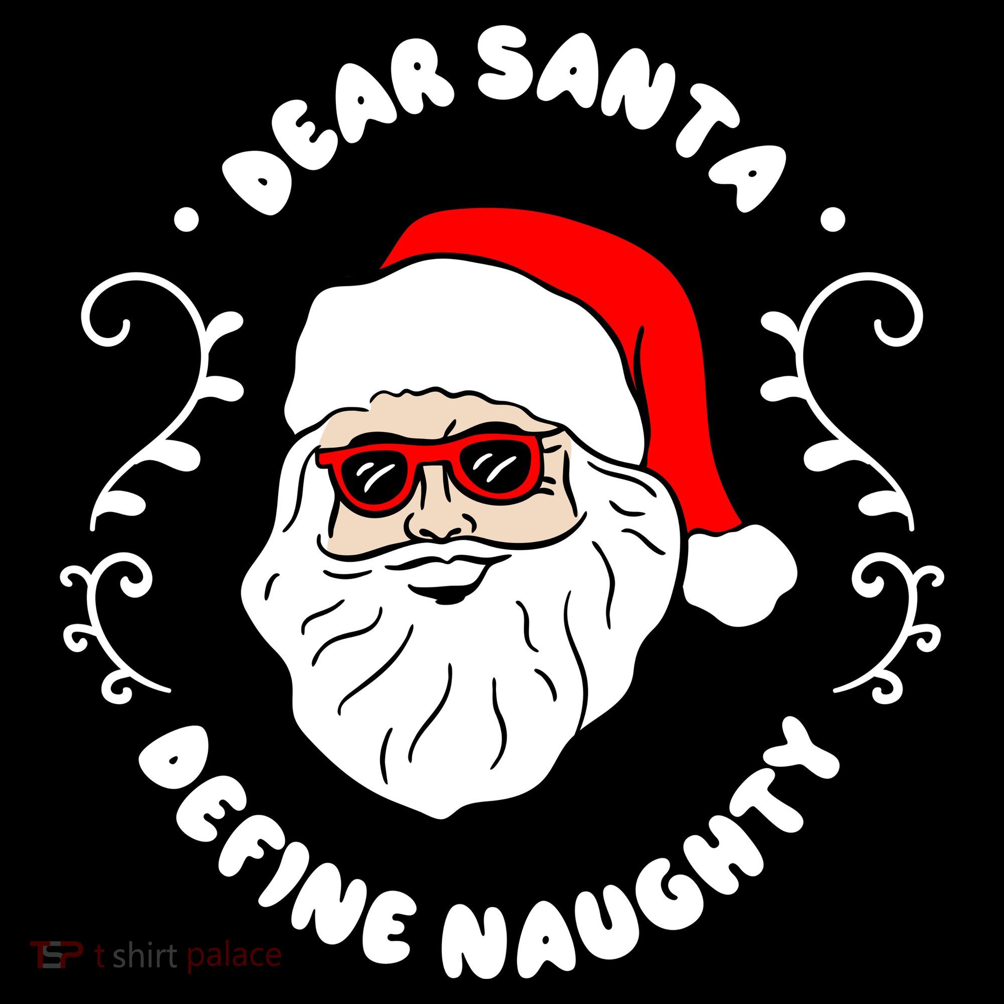 Dear Santa Define Naughty Funny St Nick Claus Christmas Women's Hoodie