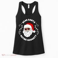 Dear Santa Define Naughty Funny St Nick Claus Christmas Women's Tank Top thumb 0