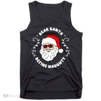 Dear Santa Define Naughty Funny St Nick Claus Christmas Tank Top thumb 0