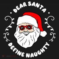 Dear Santa Define Naughty Funny St Nick Claus Christmas Visor thumb 3
