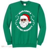 Dear Santa Define Naughty Funny St Nick Claus Christmas Sweatshirt thumb 0