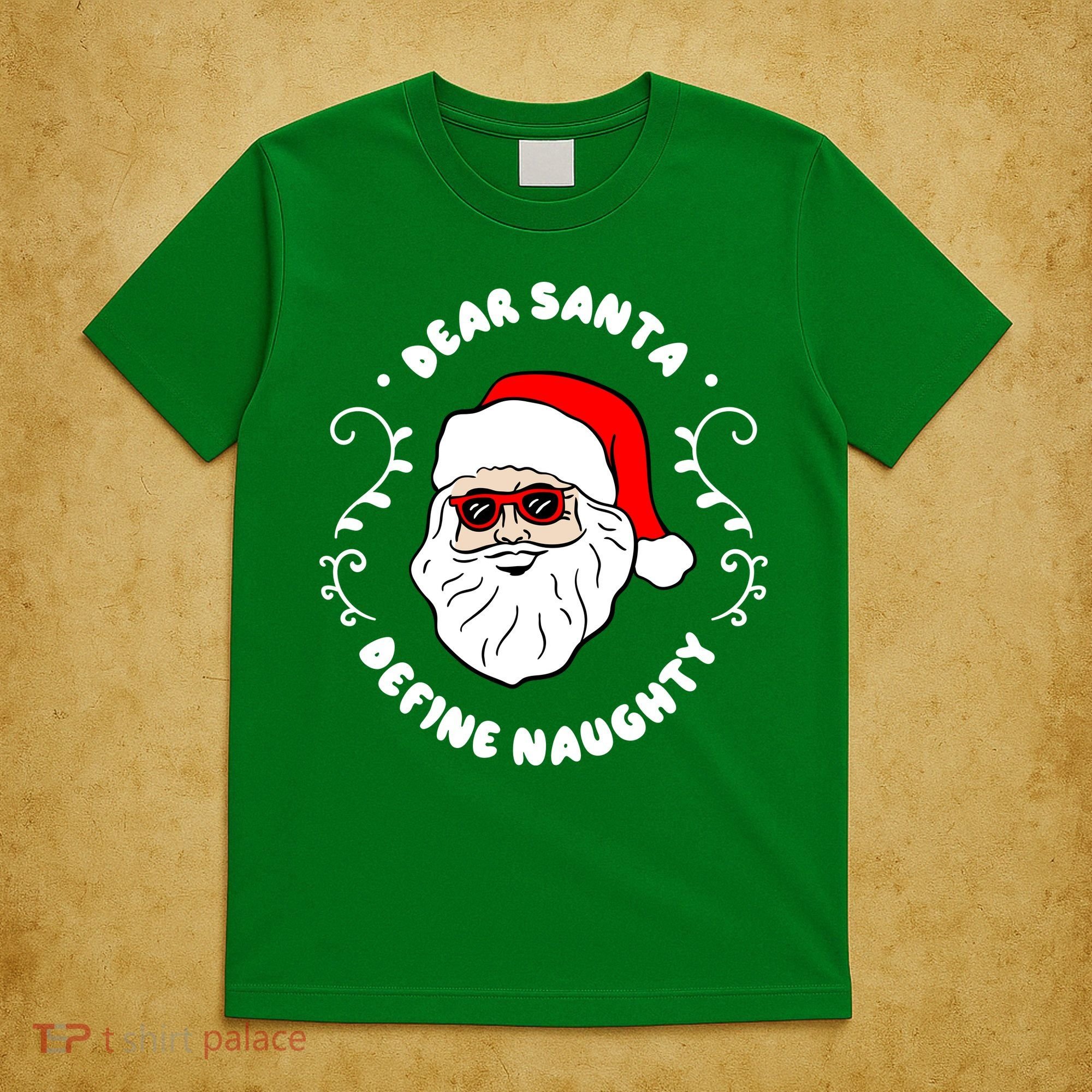 Dear Santa Define Naughty Funny St Nick Claus Christmas T-Shirt