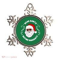 Dear Santa Define Naughty Funny St Nick Claus Christmas Ornament thumb 0