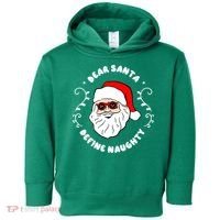 Dear Santa Define Naughty Funny St Nick Claus Christmas Toddler Hoodie thumb 0
