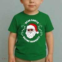 Dear Santa Define Naughty Funny St Nick Claus Christmas Toddler T-Shirt thumb 2