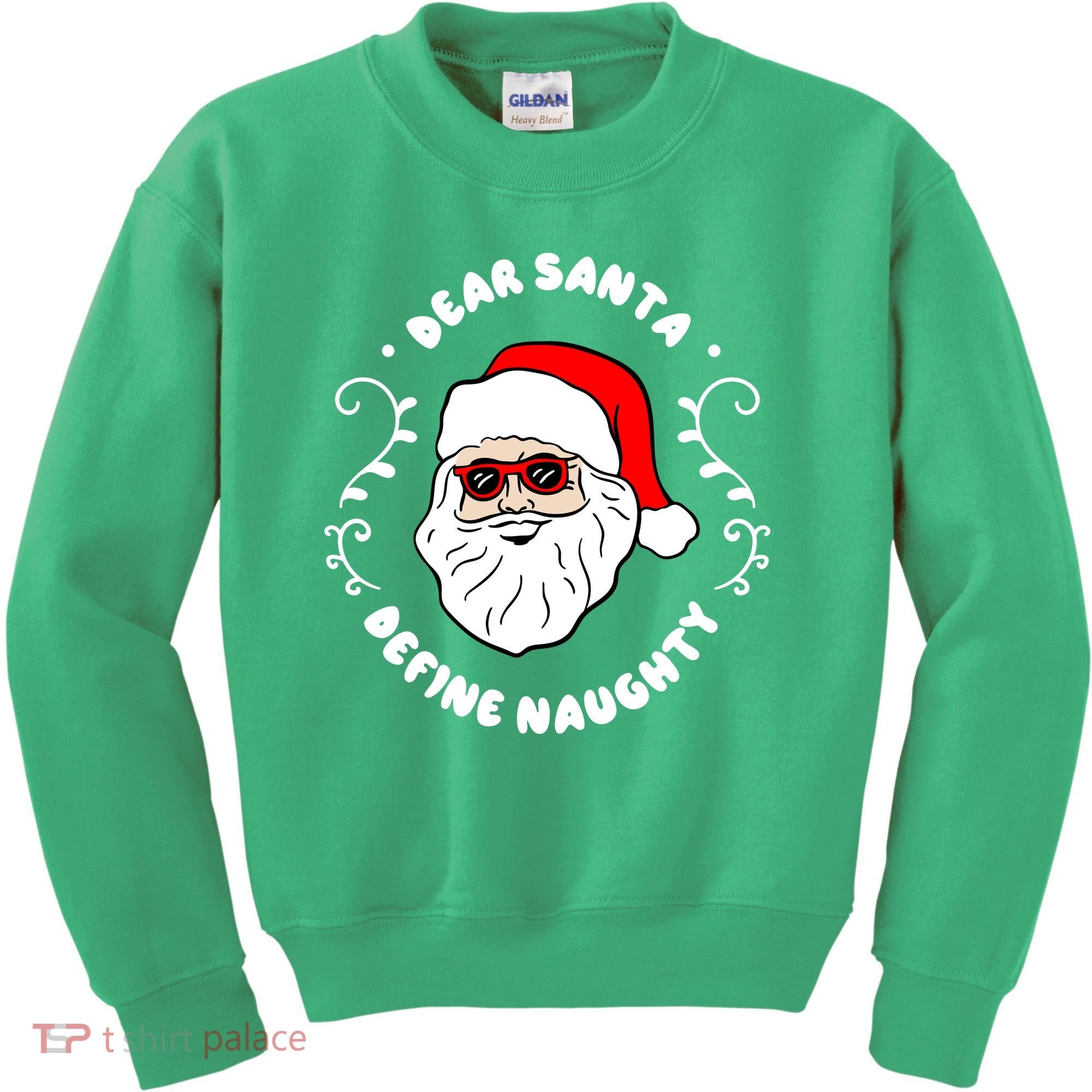Dear Santa Define Naughty Funny St Nick Claus Christmas Kids Sweatshirt
