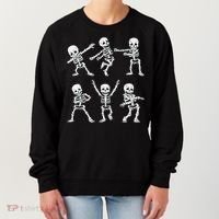 Dancing Skeletons Dance Challenge Boy Girl Kids Halloween Women's Sweatshirt thumb 0