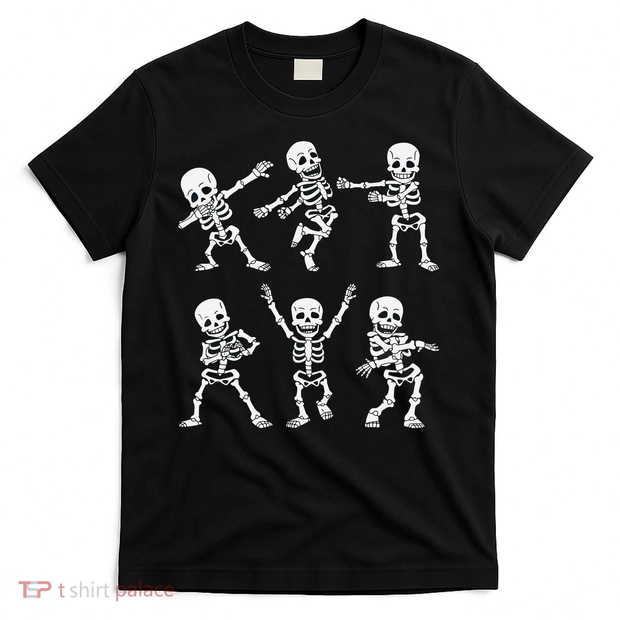 Dancing Skeletons Dance Challenge Boy Girl Kids Halloween T-Shirt