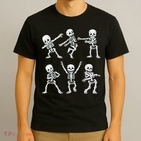 Dancing Skeletons Dance Challenge Boy Girl Kids Halloween T-Shirt thumb 3
