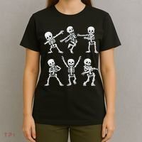 Dancing Skeletons Dance Challenge Boy Girl Kids Halloween T-Shirt thumb 4