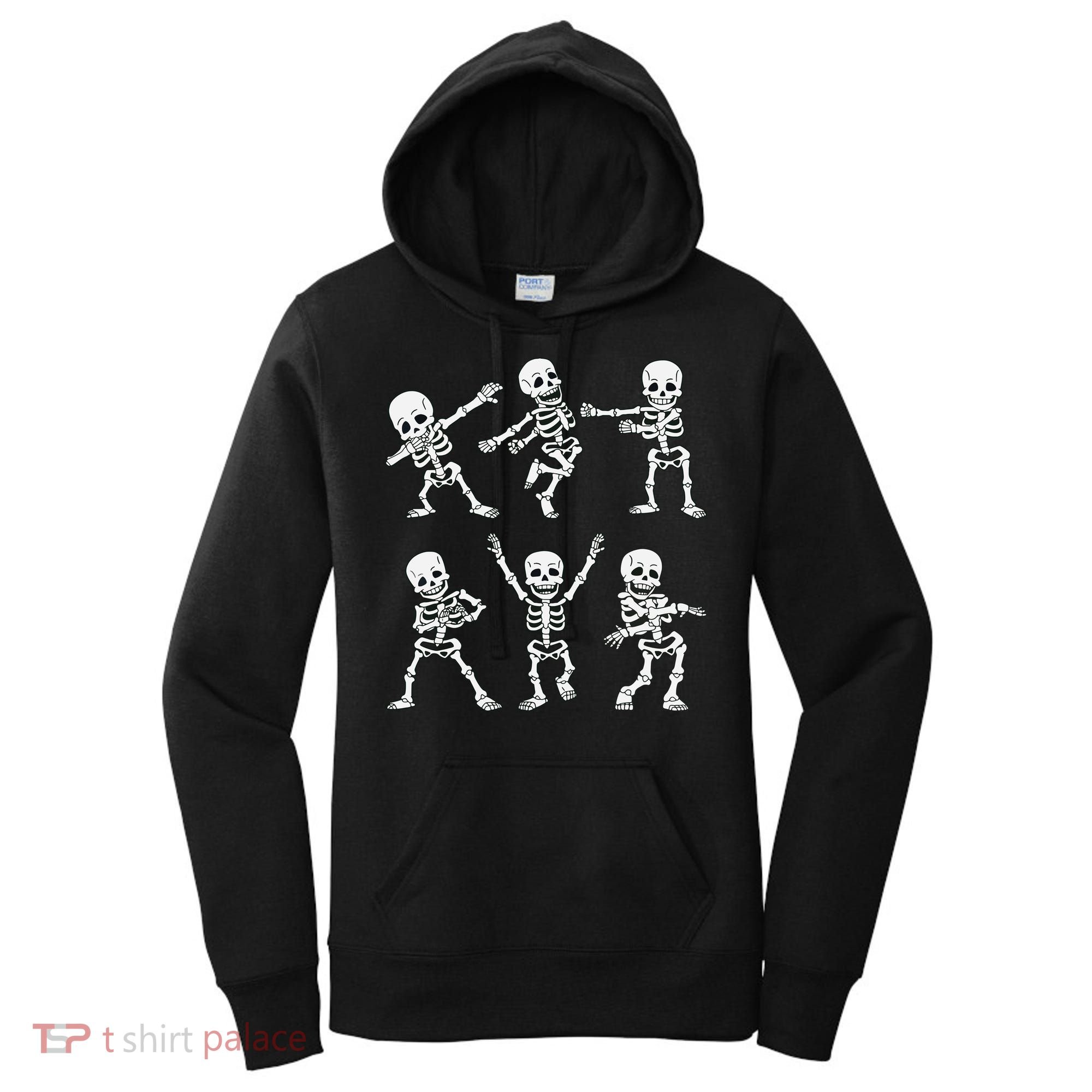Dancing Skeletons Dance Challenge Boy Girl Kids Halloween Women's Hoodie