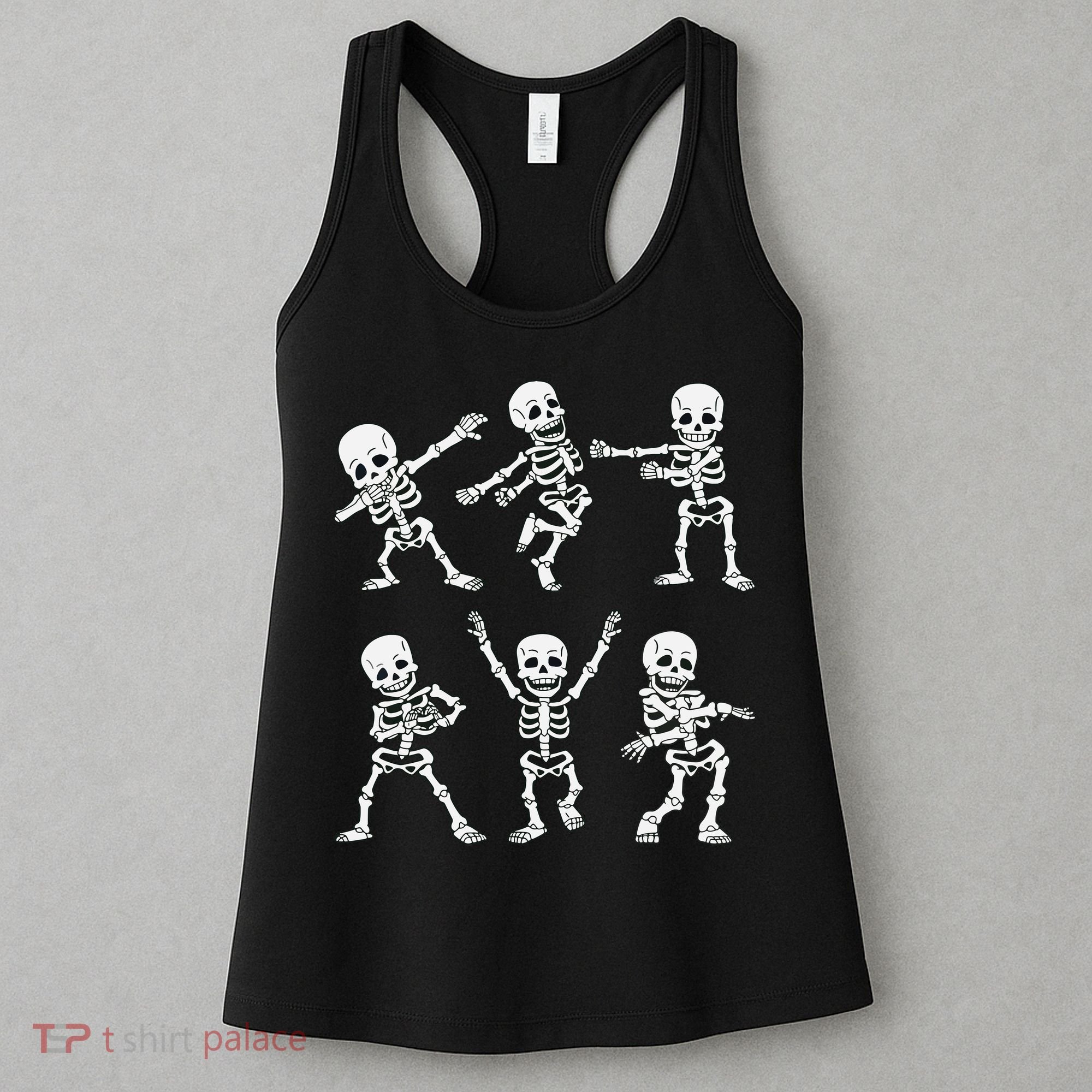 Dancing Skeletons Dance Challenge Boy Girl Kids Halloween Women's Tank Top