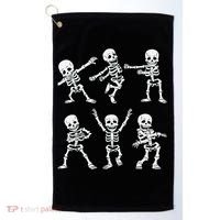 Dancing Skeletons Dance Challenge Boy Girl Kids Halloween Golf Towel thumb 0