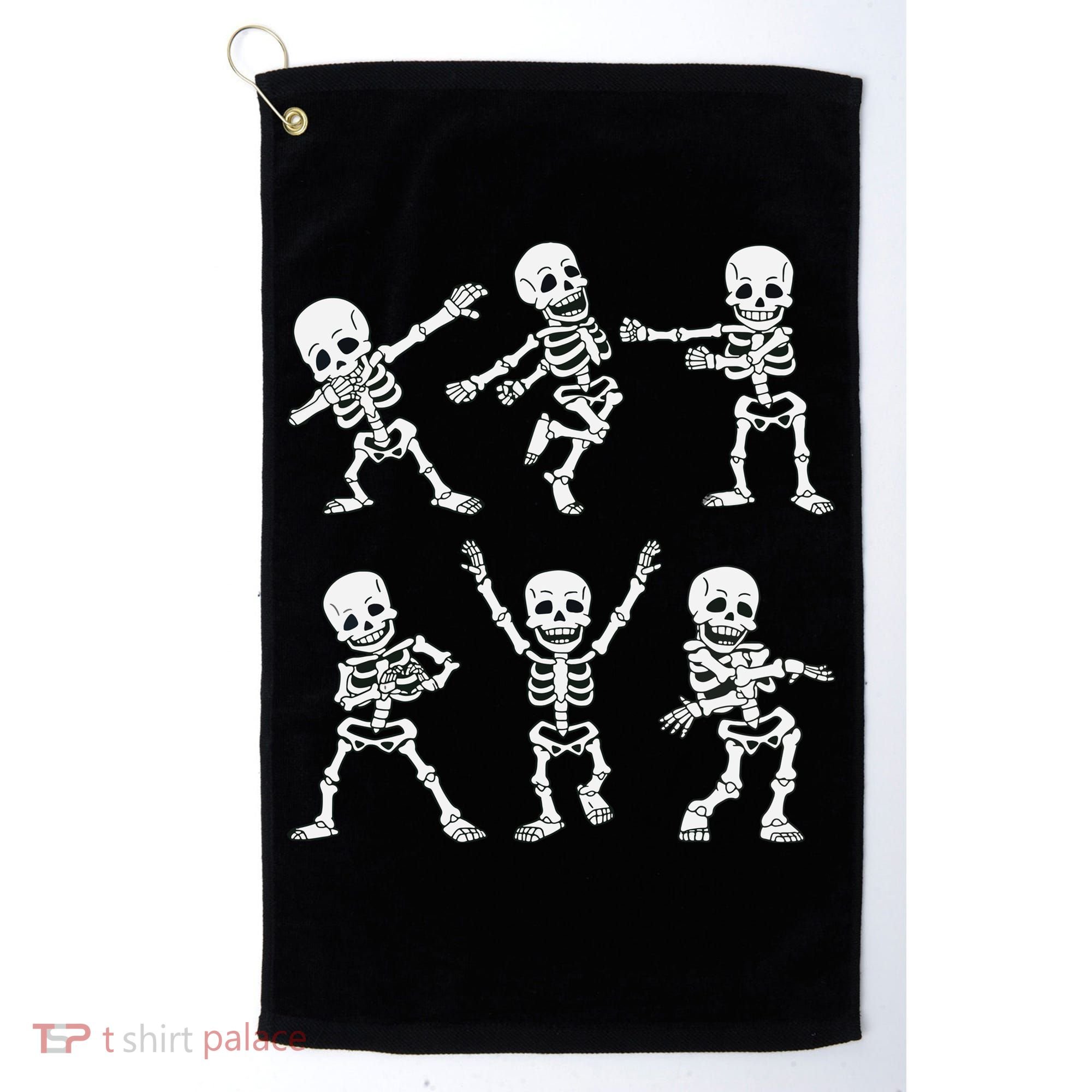 Dancing Skeletons Dance Challenge Boy Girl Kids Halloween Golf Towel
