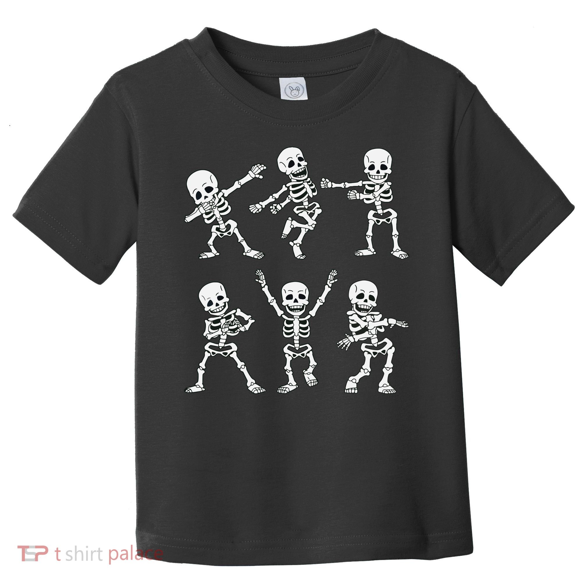 Dancing Skeletons Dance Challenge Boy Girl Kids Halloween Toddler T-Shirt