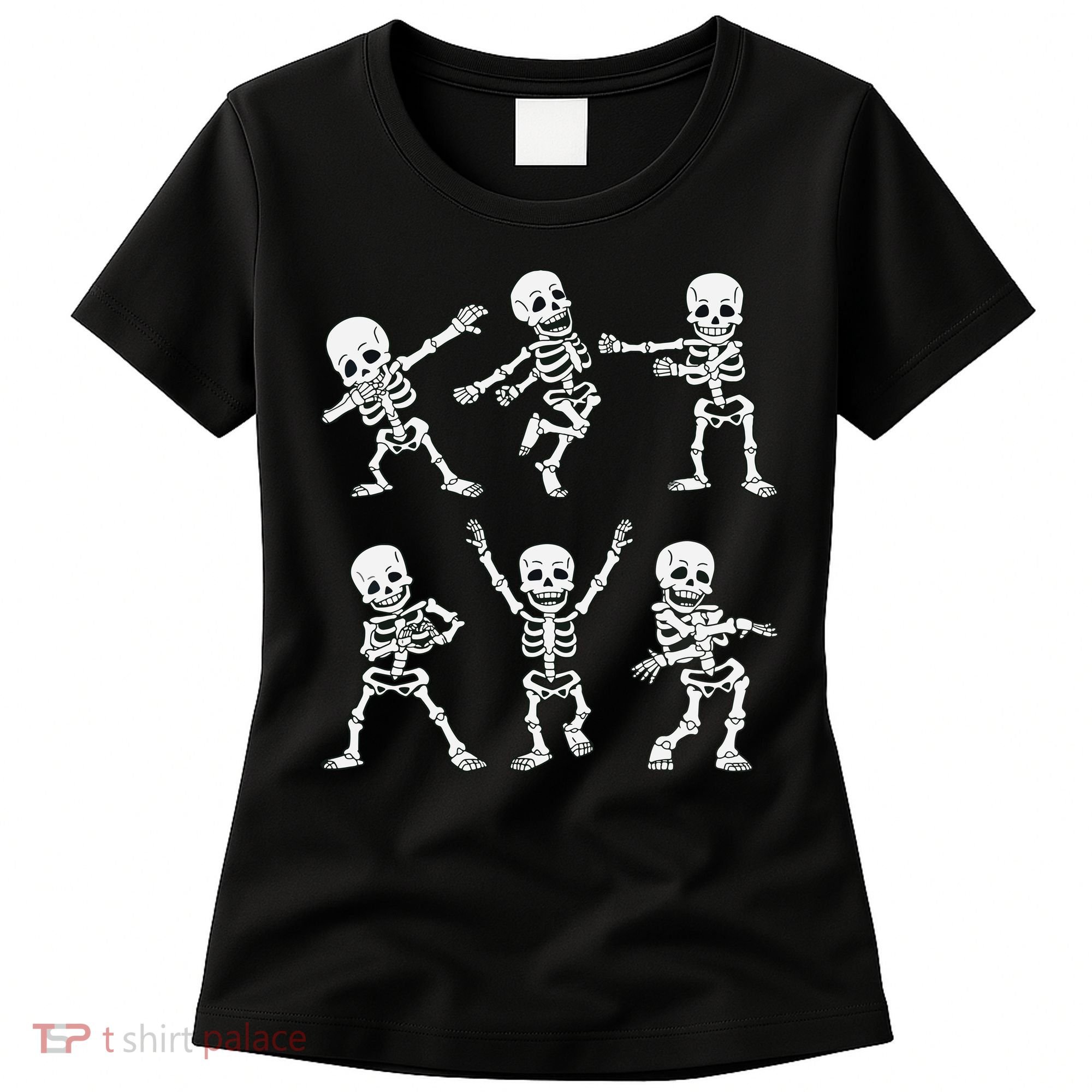 Dancing Skeletons Dance Challenge Boy Girl Kids Halloween Women's T-Shirt
