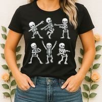 Dancing Skeletons Dance Challenge Boy Girl Kids Halloween Women's T-Shirt thumb 2