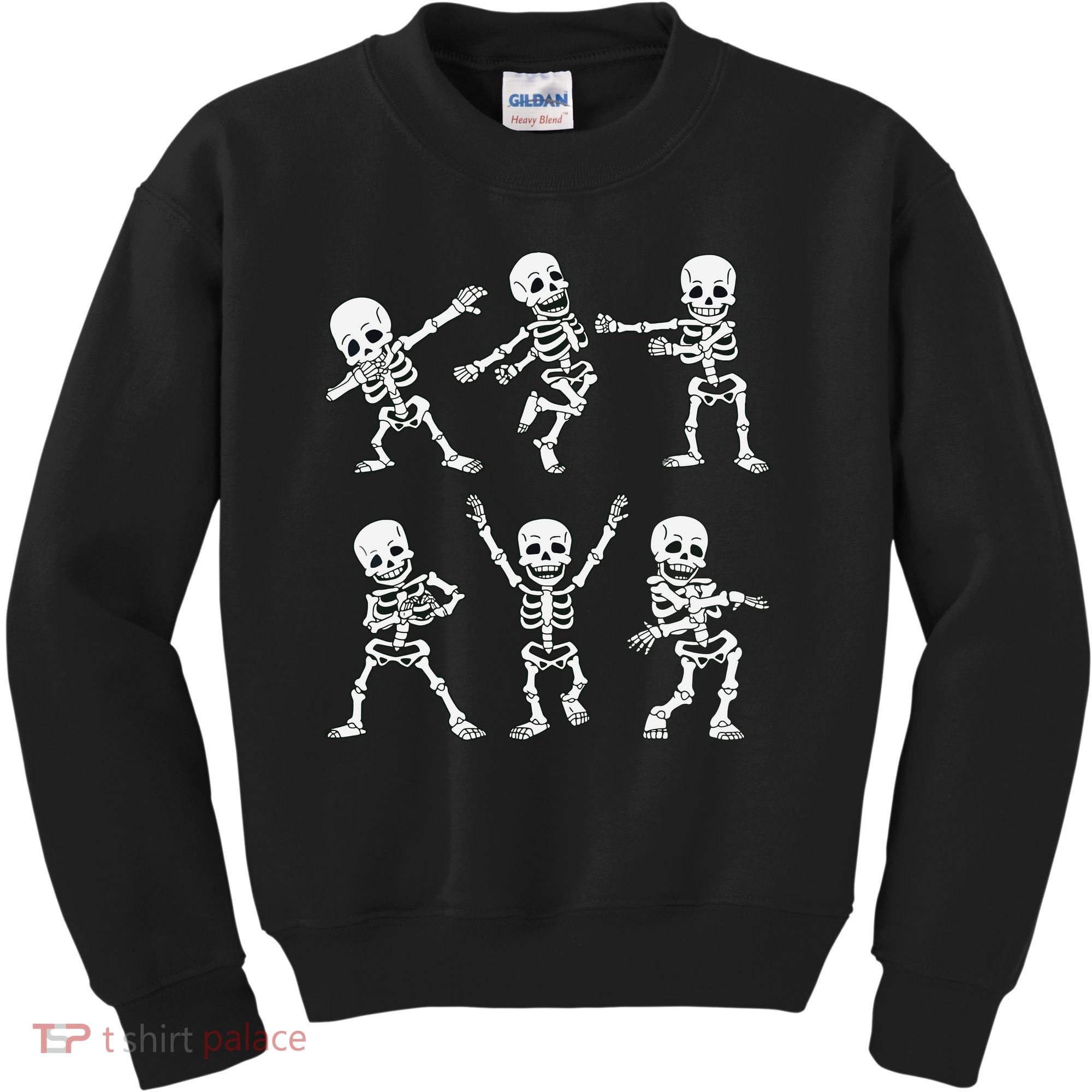 Dancing Skeletons Dance Challenge Boy Girl Kids Halloween Kids Sweatshirt