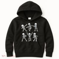 Dancing Skeletons Dance Challenge Boy Girl Kids Halloween Kids Hoodie thumb 0