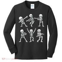 Dancing Skeletons Dance Challenge Boy Girl Kids Halloween Kids Long Sleeve Shirt thumb 0
