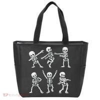 Dancing Skeletons Dance Challenge Boy Girl Kids Halloween Tote Bag thumb 0