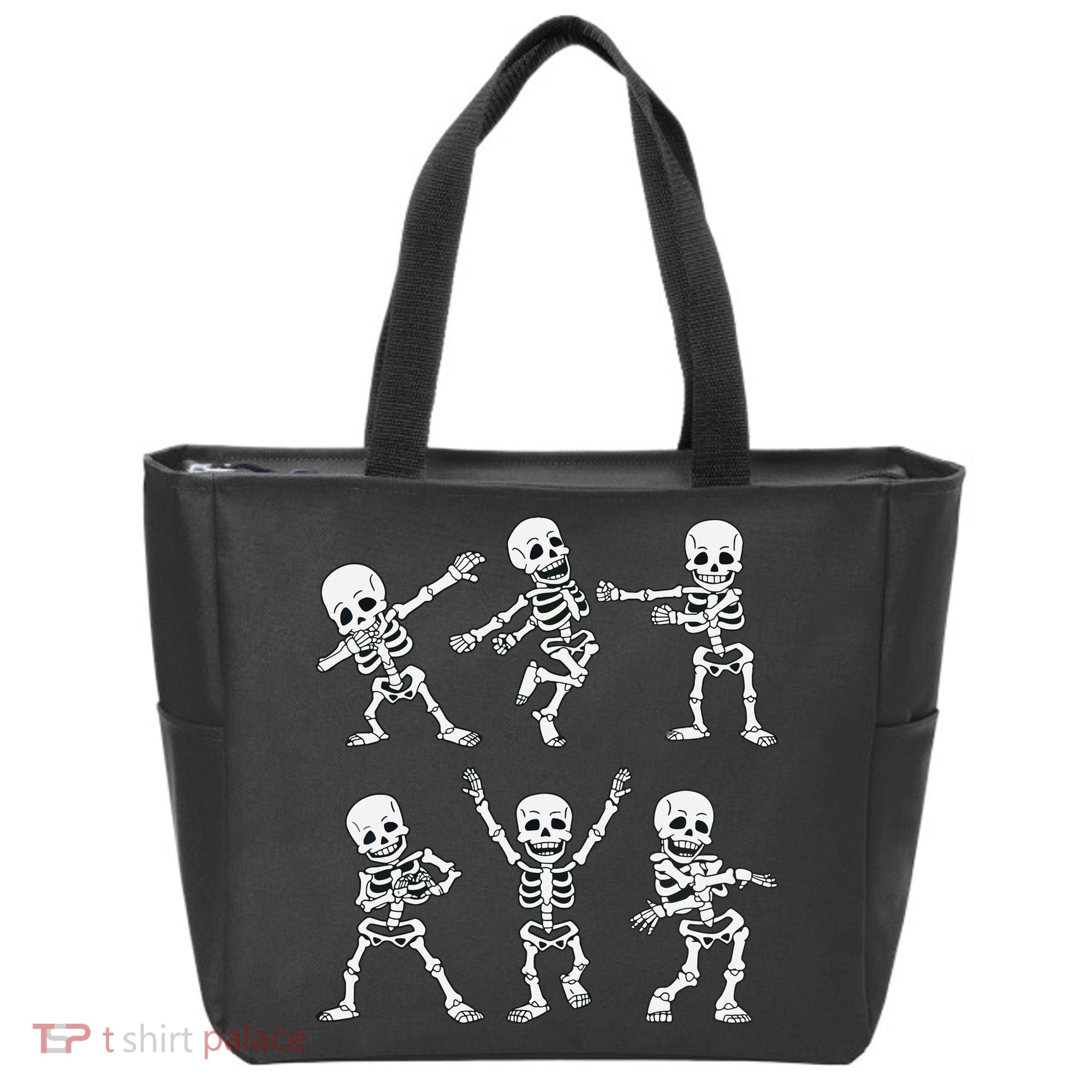 Dancing Skeletons Dance Challenge Boy Girl Kids Halloween Tote Bag