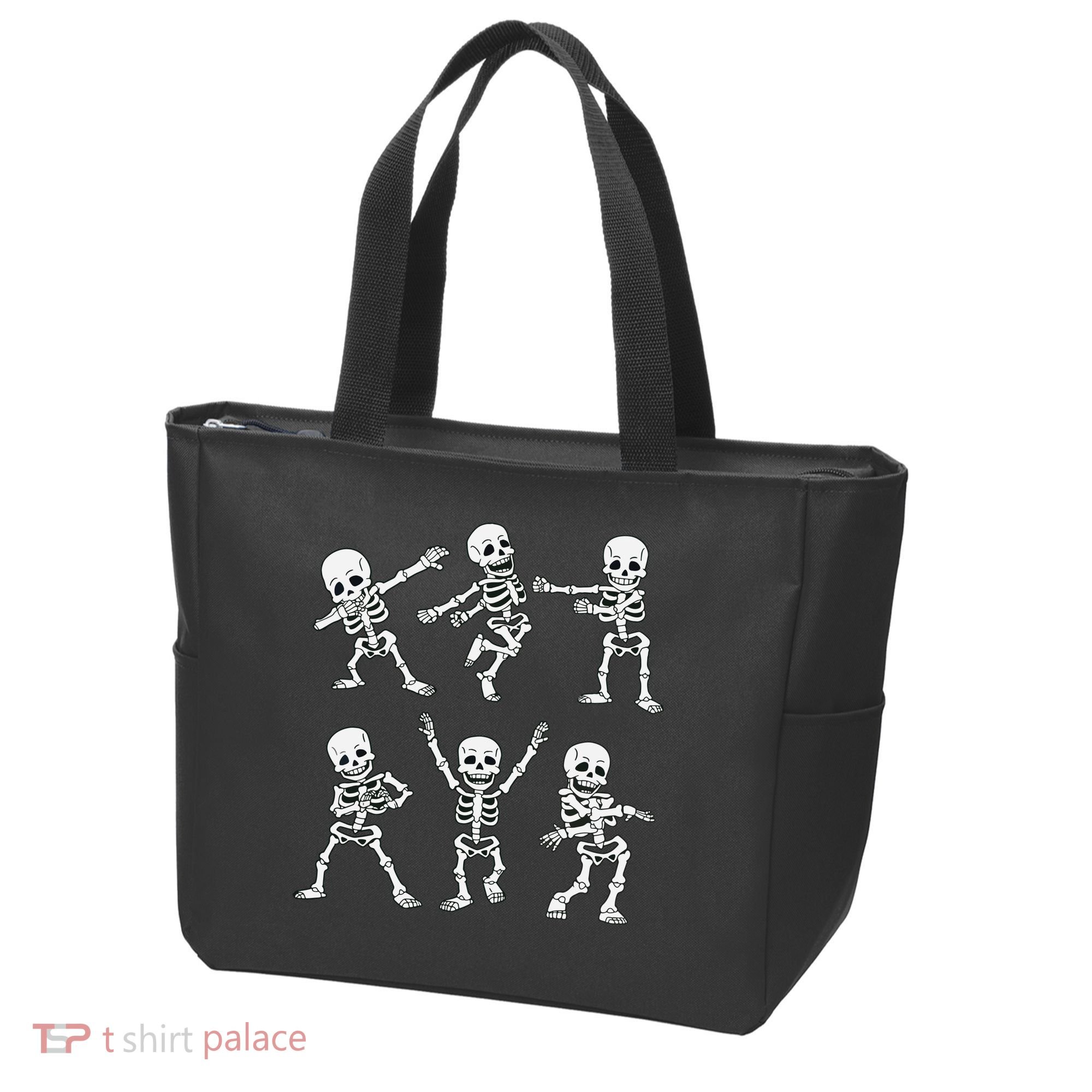 Dancing Skeletons Dance Challenge Boy Girl Kids Halloween Tote Bag