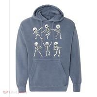 Dancing Skeletons Dance Challenge Boy Girl Kids Halloween Comfort Colors Garment-Dyed Hooded Sweatshirt thumb 0