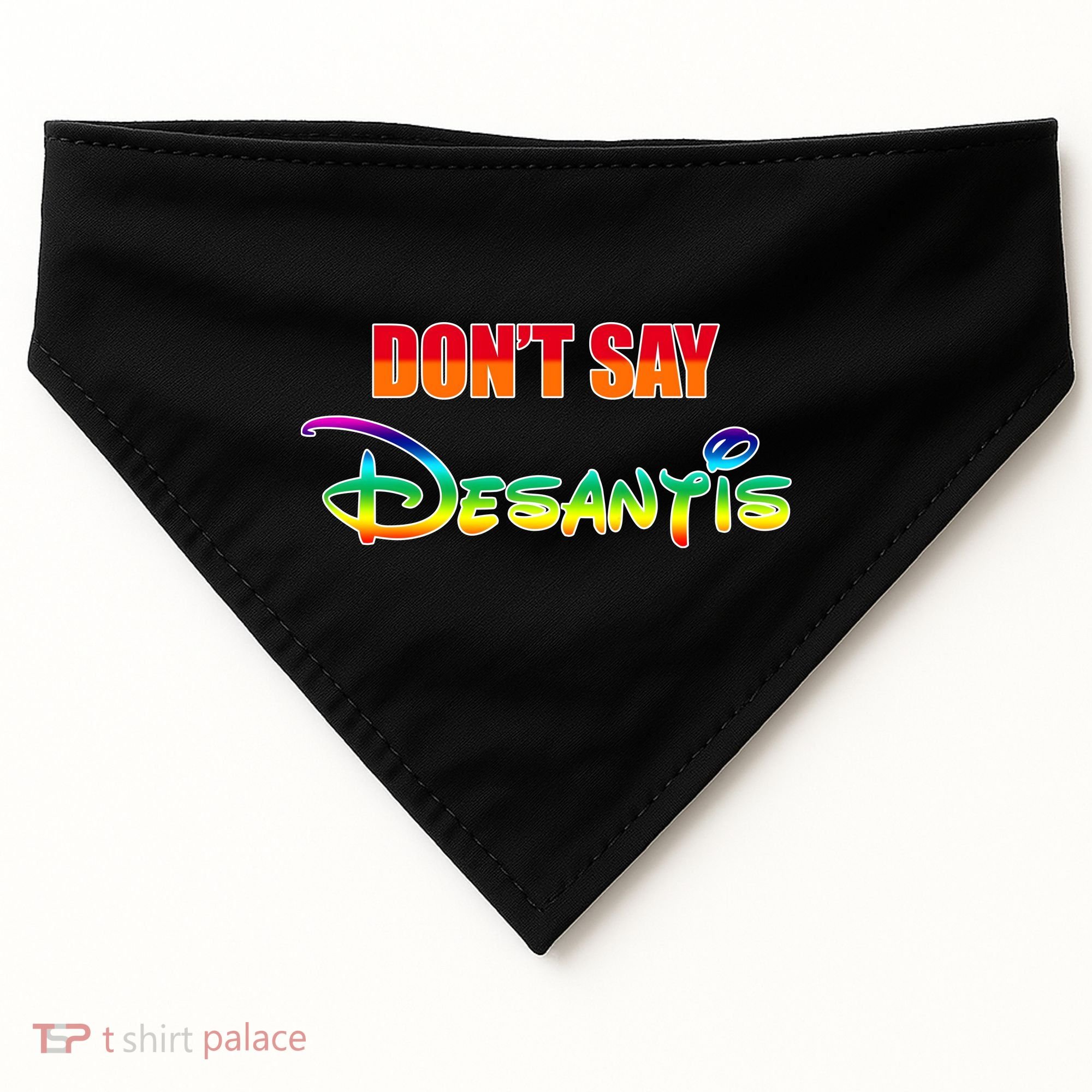 Dont Say Desantis Anti Florida USA-Made Doggie Bandana