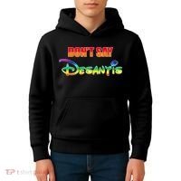 Dont Say Desantis Anti Florida Kids Hoodie thumb 4