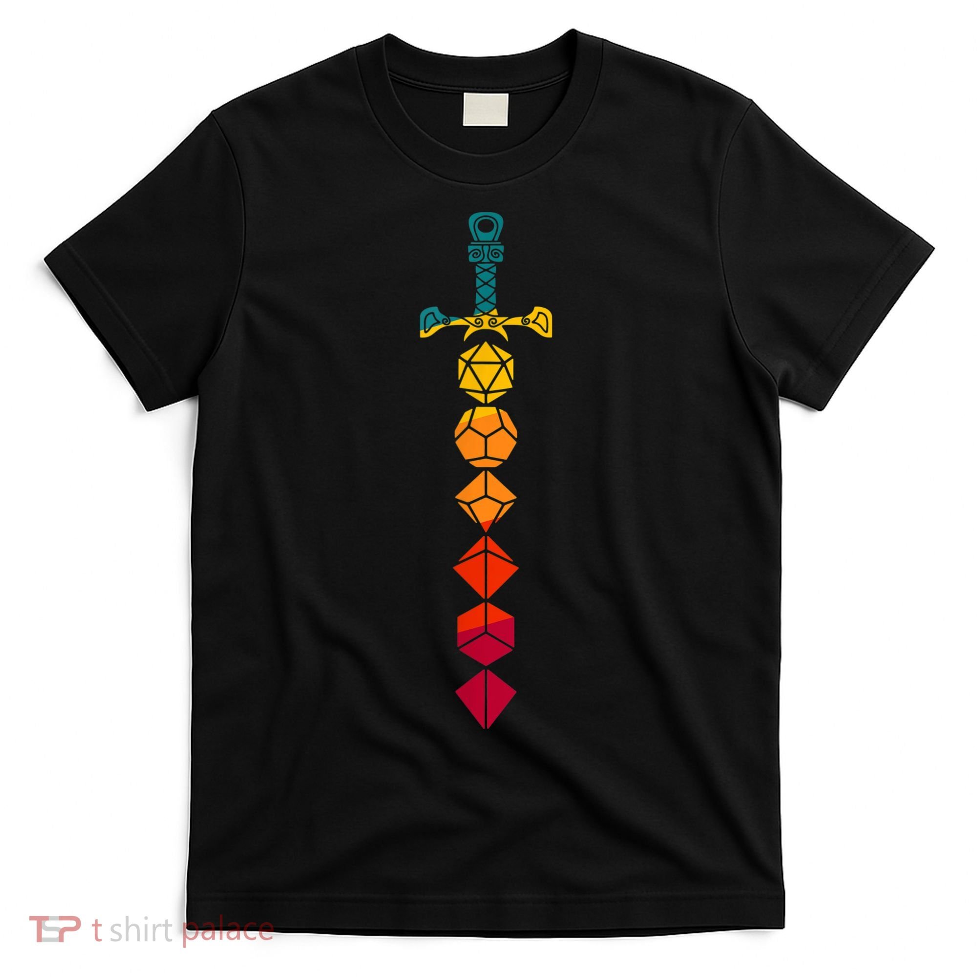 D.20 Shirt Dungeons Shirt Dice Sword Vintage T-Shirt