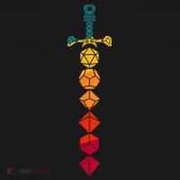 D.20 Shirt Dungeons Shirt Dice Sword Vintage T-Shirt thumb 7