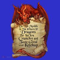 Dragon Shirt Do Not Meddle In The Affairs Of Dragons Gift Tote Bag thumb 4