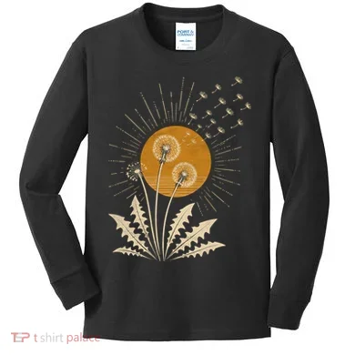 Dandelion Sun Kids Long Sleeve Shirt