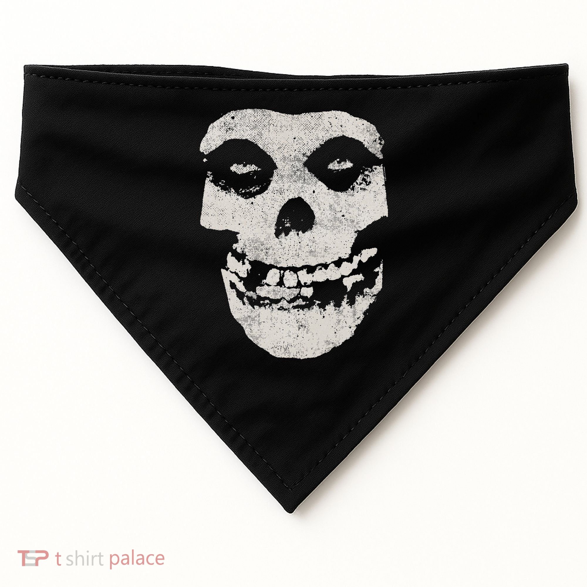 Distressed Skull USA-Made Doggie Bandana