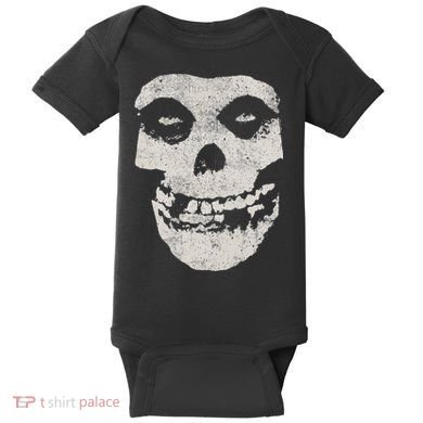 Distressed Skull Baby Bodysuit