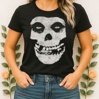 Distressed Skull Women's T-Shirt thumb 2