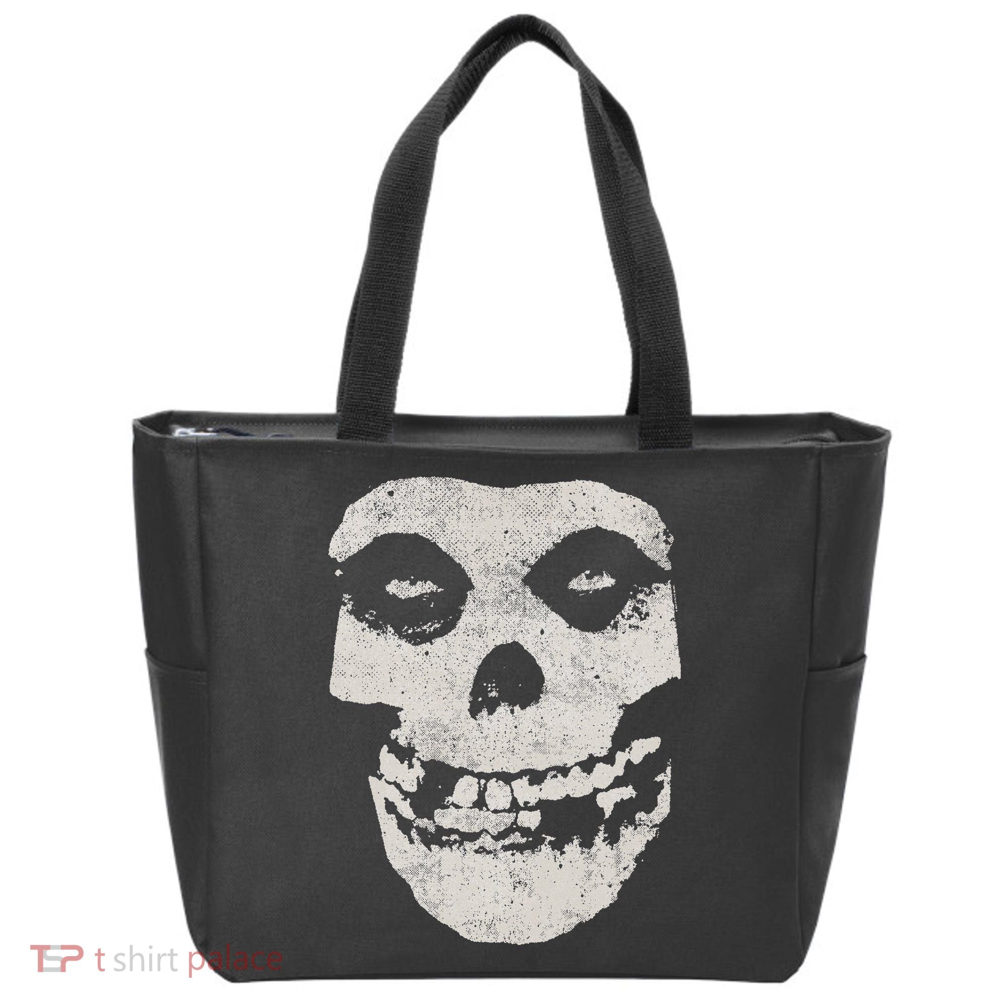 Distressed Skull Tote Bag