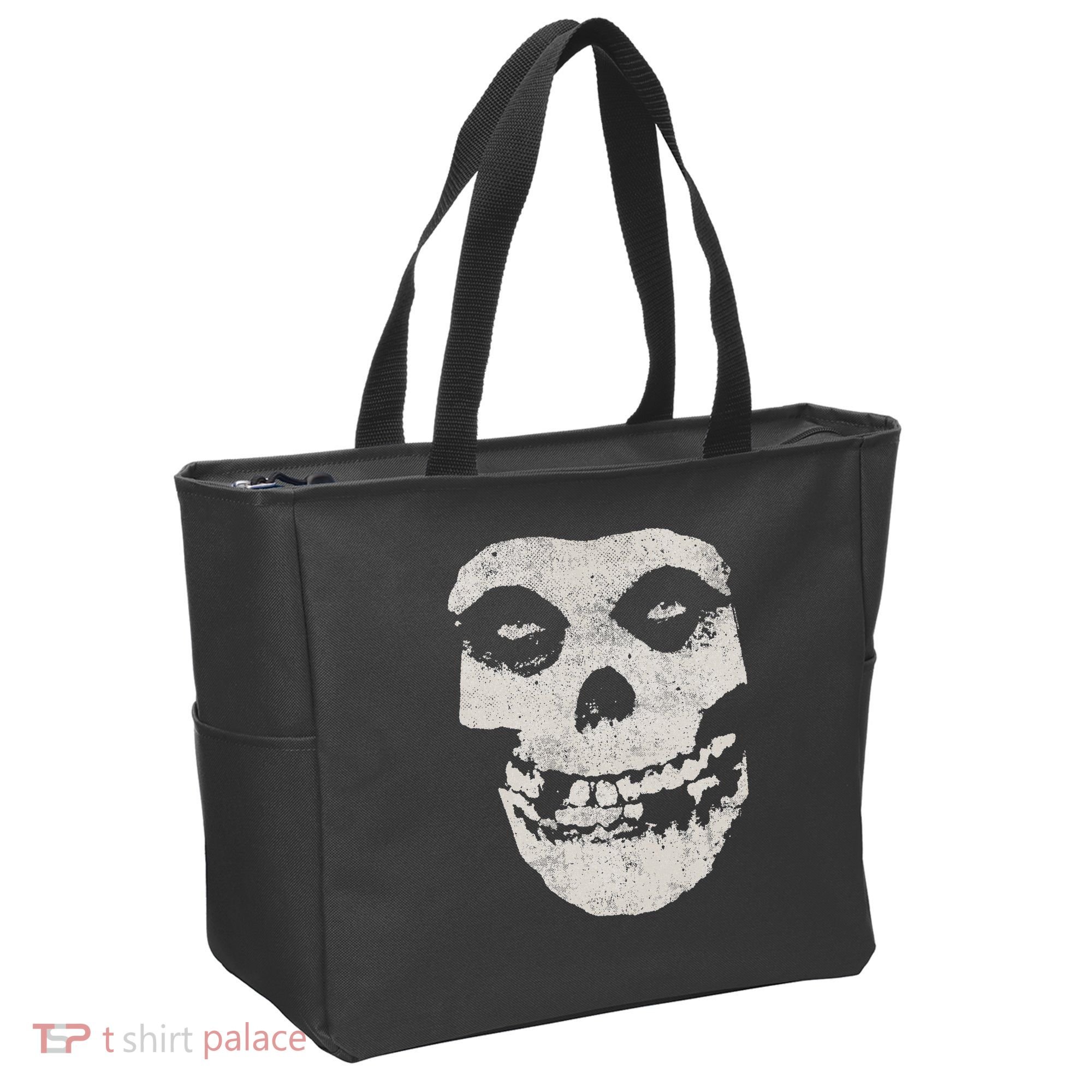 Distressed Skull Tote Bag