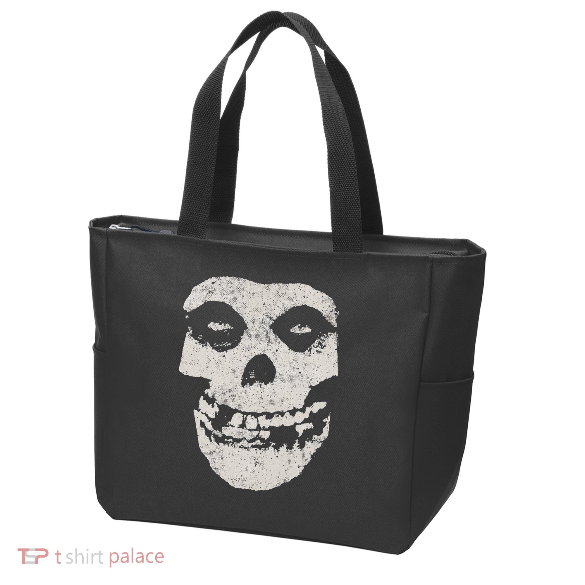 Distressed Skull Tote Bag