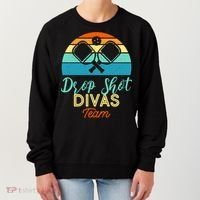 Drop Shot Divas Funny Pickleball Team Cool Gift Women's Sweatshirt thumb 0