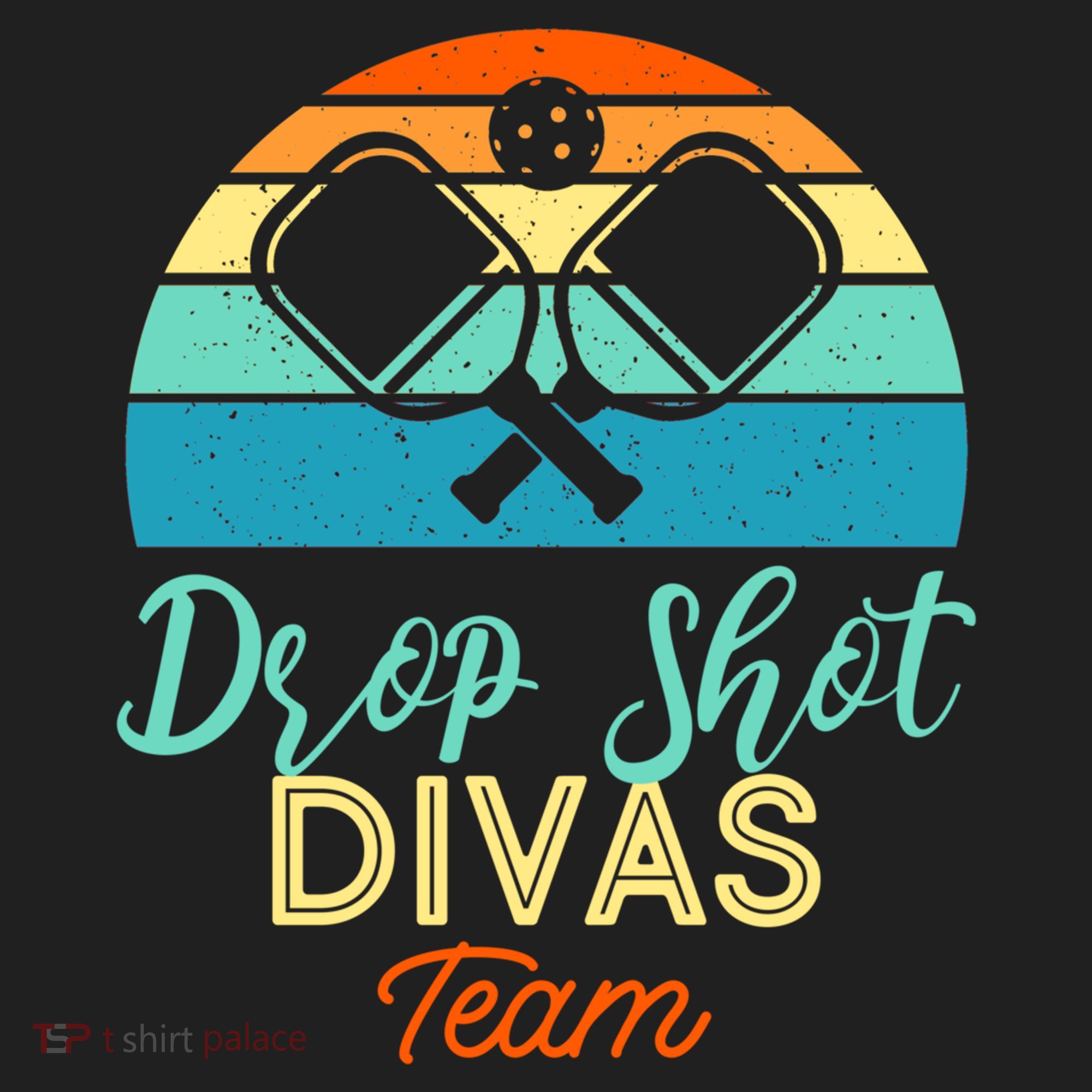 Drop Shot Divas Funny Pickleball Team Cool Gift Women's Sweatshirt