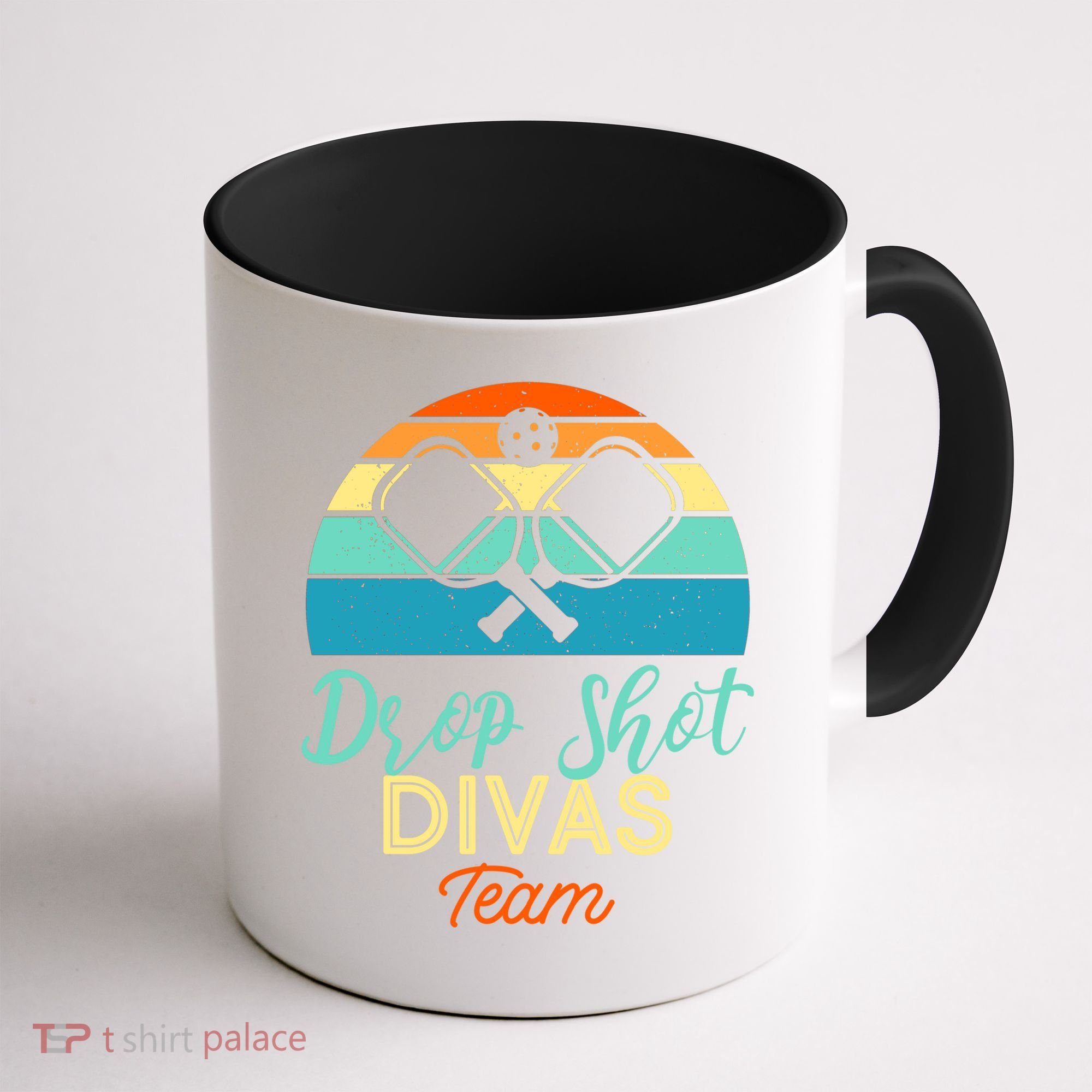 Drop Shot Divas Funny Pickleball Team Cool Gift Coffee Mug