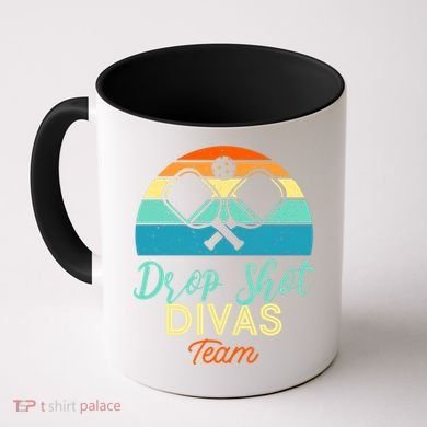 Drop Shot Divas Funny Pickleball Team Cool Gift Coffee Mug