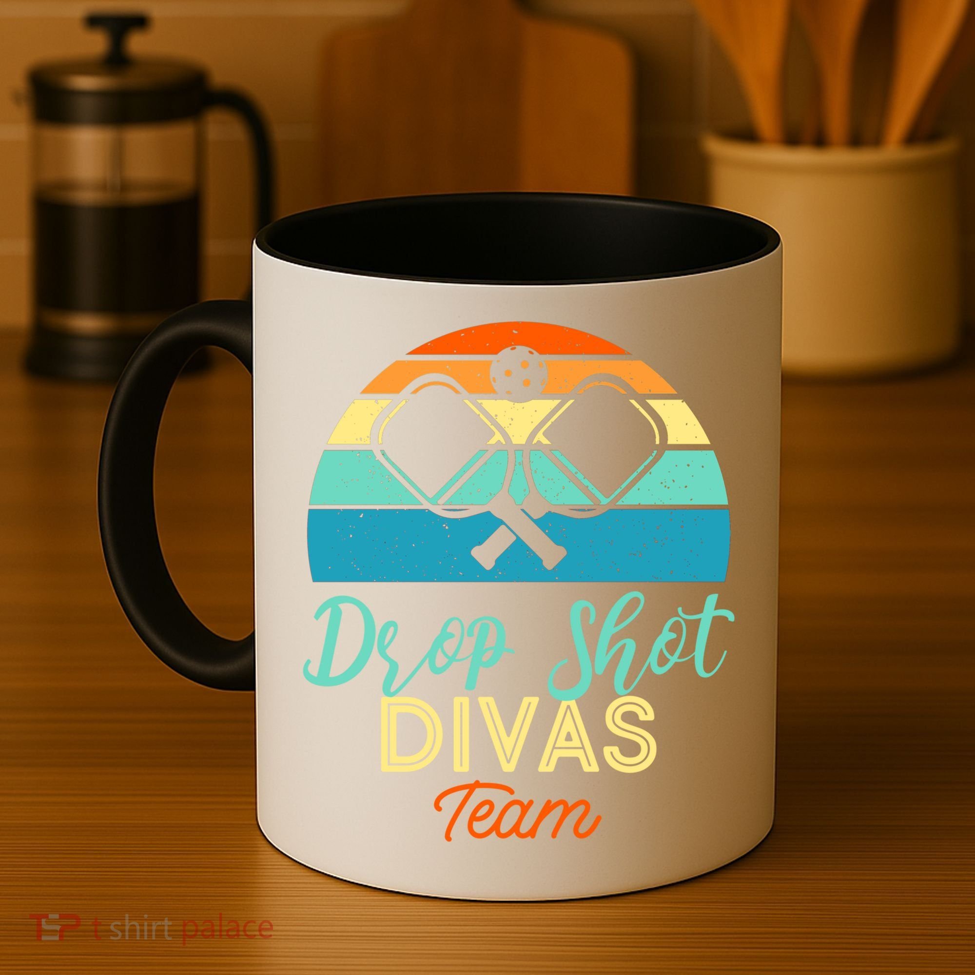 Drop Shot Divas Funny Pickleball Team Cool Gift Coffee Mug